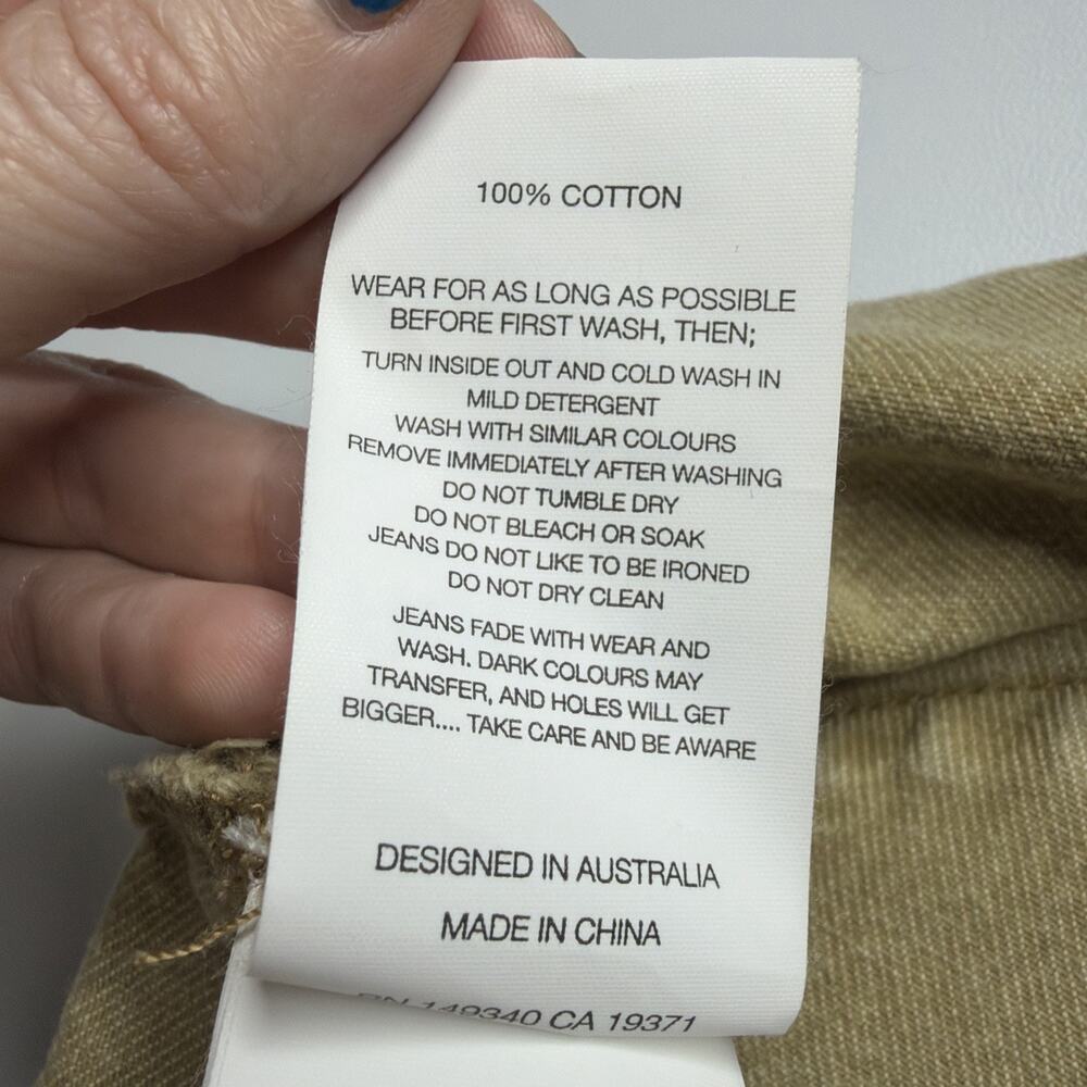 Rollas Dusters Harvest High Rise Slim Shorts Womens Size 27 Tan Brown Sand EUC - Picture 14 of 14